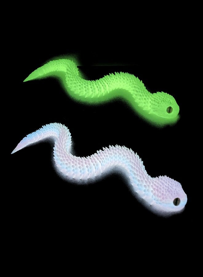 UXBSTM 12in 2pcs 3D Printed Snake Toys, Flexible 3D Printed Animal, Fidget ADHD Snake Toys, Perfect Desk Pet for Animal Collectors, Easter Basket Essentials - Image 1